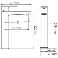 Смеситель для раковины WasserKRAFT Abens 2003H