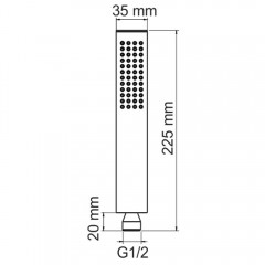 Ручной душ WasserKRAFT Glan A209