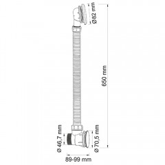 Слив-перелив WasserKRAFT Glan A204