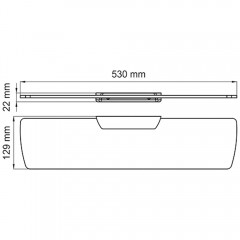 Полка стеклянная WasserKRAFT Aisch K-5924