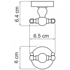 Крючок двойной WasserKRAFT Aland K-8523D