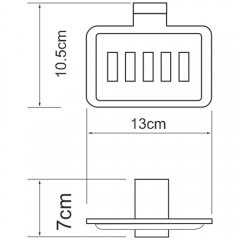 Мыльница металлическая WasserKRAFT Lopau K-6069