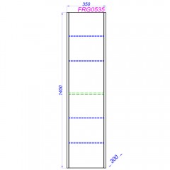 Пенал Aqwella Fargo 35 FRG0535DB