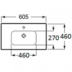 Раковина мебельная Roca Victoria Nord 60 32799E000