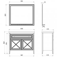 Комплект мебели ASB-Woodline Монте 100 бежевый массив ясеня