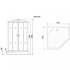 Душевая кабина Niagara Premium NG-6002GD