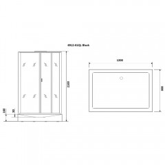Душевая кабина Niagara Premium NG-6912QL-black