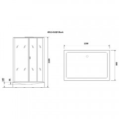 Душевая кабина Niagara Premium NG-6912QR-black