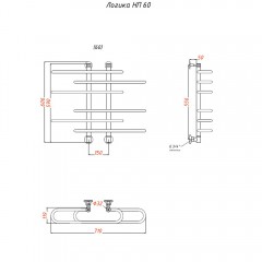 Полотенцесушитель Тругор Логика НП 60х60