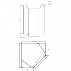 Душевое ограждение Ambassador Diamond 12011112L