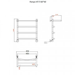 Полотенцесушитель Тругор Ретро НП П 60х40