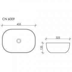 Раковина накладная Ceramica Nova Element CN6009