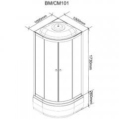 Душевая кабина Parly BM101