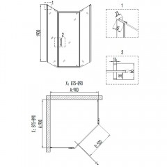 Душевое ограждение Niagara Nova NG-6605-08