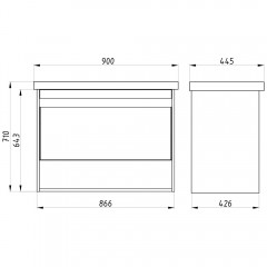 Комплект мебели ASB-Mebel Оливия 90