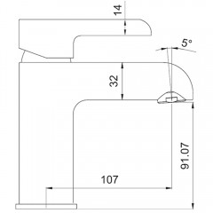 Смеситель для раковины Gappo G03-6 G1003-6