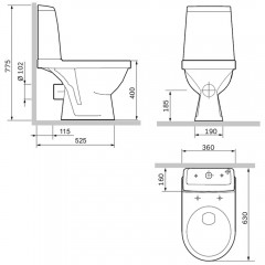 Унитаз Damixa Origin Evo 788607SC