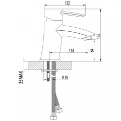 Смеситель для раковины Lemark Atlantiss LM3206C