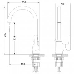 Смеситель для кухни Lemark Evitta LM0505C