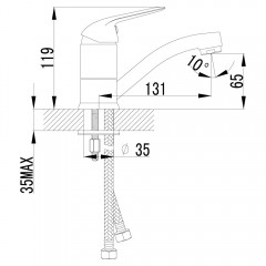 Смеситель для раковины Lemark Plus Advance LM1207C