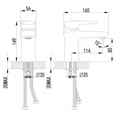 Смеситель для раковины Lemark Status LM4406C