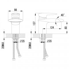 Смеситель для раковины Lemark Status LM4446C