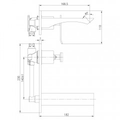 Смеситель для раковины встраиваемый Lemark Contest LM5826CW