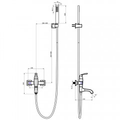 Смеситель для ванны Lemark Nubira LM6214ORB