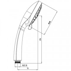 Ручной душ Lemark LM0125C