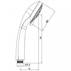 Ручной душ Lemark LM0223C