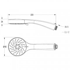 Ручной душ Lemark LM0813C