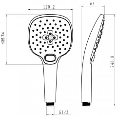 Ручной душ Lemark LM0817C