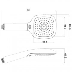 Ручной душ Lemark LM1013C