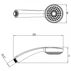 Ручной душ Lemark LM8010C