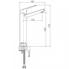 Смеситель для раковины Cersanit Flavis 63038