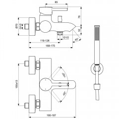 Смеситель для ванны Ideal Standard Ceraline BC270XG