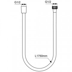 Душевой шланг Ideal Standard Idealflex A4109XG