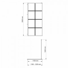 Душевое ограждение WasserKRAFT Glan 66W40