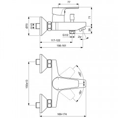 Набор для ванной комнаты Ideal Standard Esla BC264AA