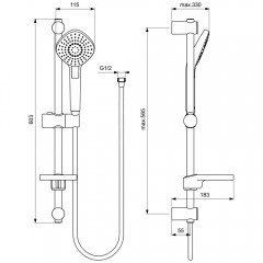 Набор для ванной комнаты Ideal Standard Esla BC264AA