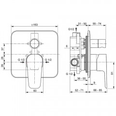 Набор для ванной комнаты Ideal Standard Esla BD002XC