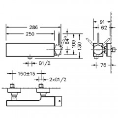 Смеситель для душа Bravat Arc F96061C-01-ENG