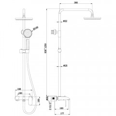 Душевая система Bravat Pure F6335369CP-A-RUS