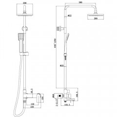 Душевая система Bravat Real F6333367CP-A-RUS