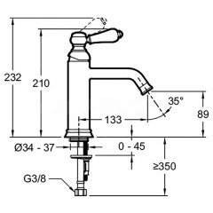 Смеситель для раковины Jacob Delafon Louise E24360-CP