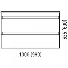 Тумба под раковину Corozo Алабама 100 подвесная SD-00000568
