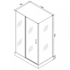 Душевое ограждение Cerutti Victoria 120B