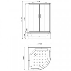 Душевая кабина Parly EB102P