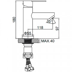 Смеситель для раковины Ledeme H703 L71003