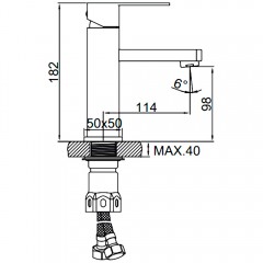 Смеситель для раковины Ledeme H733 L71033